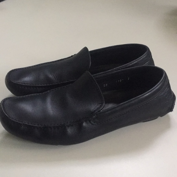 Black Leather Prada Shoes Men main image 6